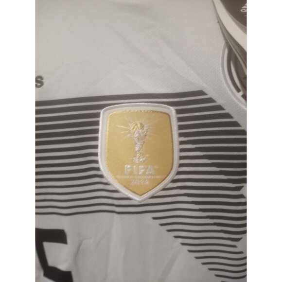 New DAVIS #25 Adidas Deutscher Fussball-Bund Germany Jersey Men's XL White - Picture 7 of 16
